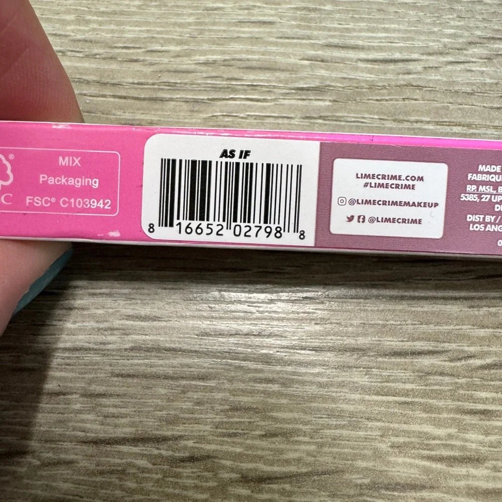 NIB Lime Crime Electric Slide Eyeshadow & Brush Stick As‎ If 0.04oz Vegan